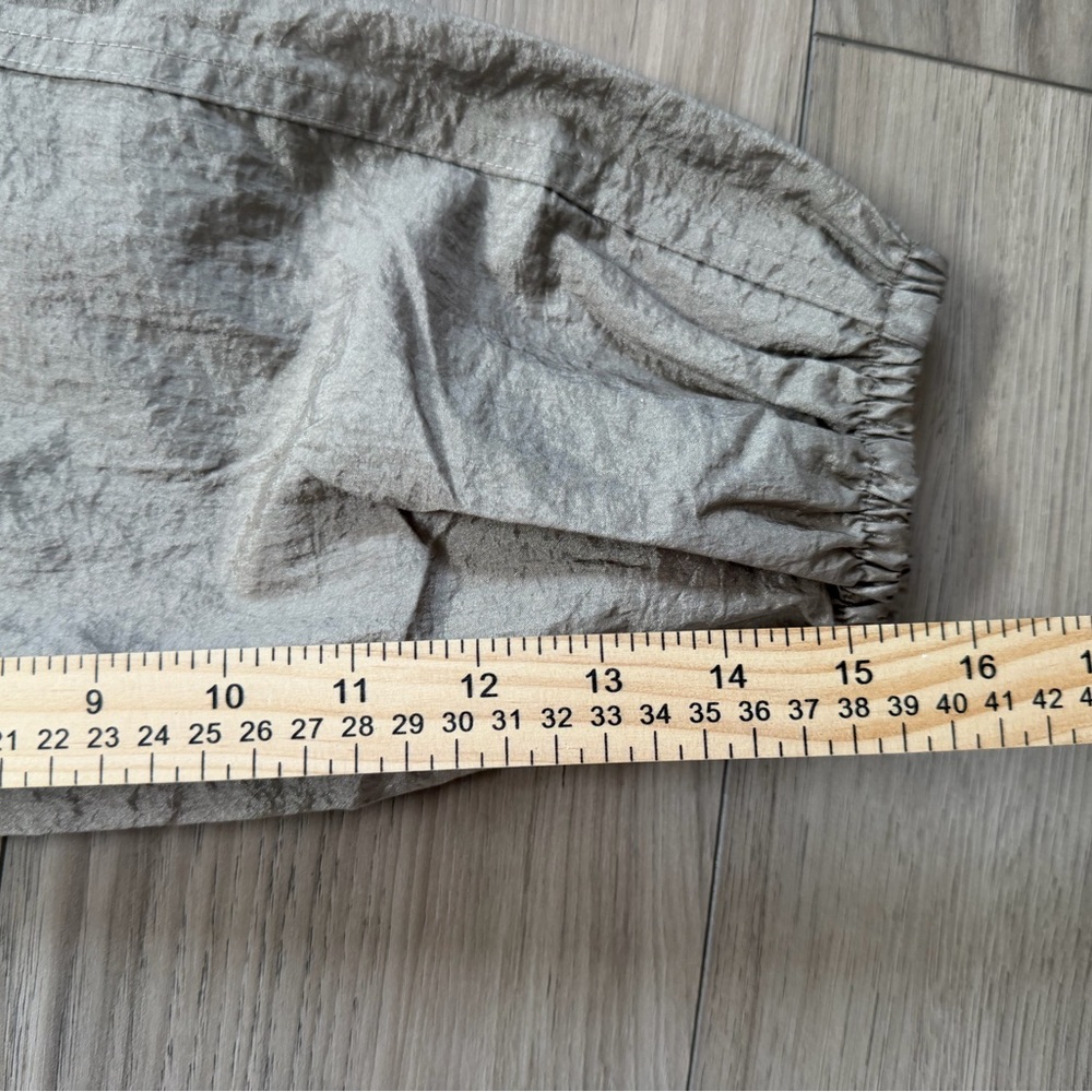 Athleta lunar Sheen shirt, button-down women’s small, brown stone, beige colored - Picture 6 of 6